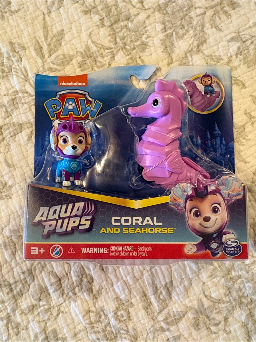 Paw Patrol Aqua Pups Coral and Seahorse - Pink and Purple